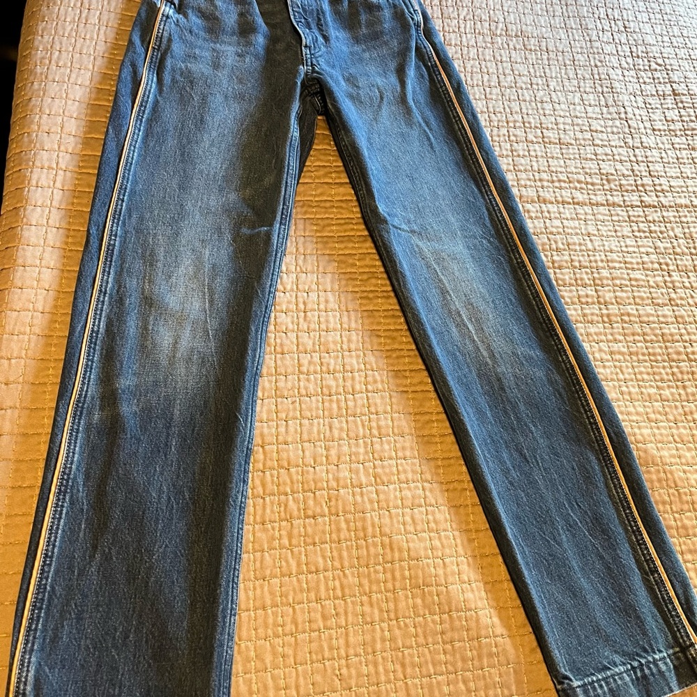Banana Republic High Rise Vintage Straight Leg Blue Jeans